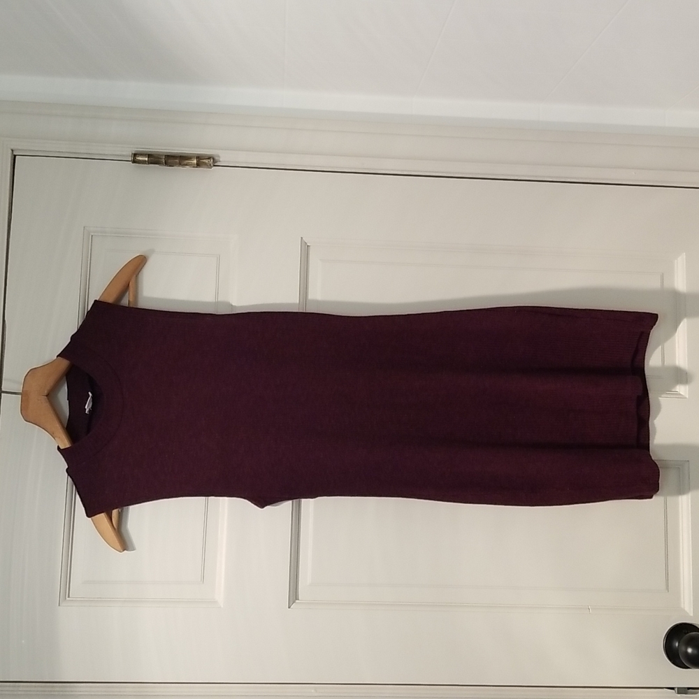 XS Garage cut out ribbed magenta dress